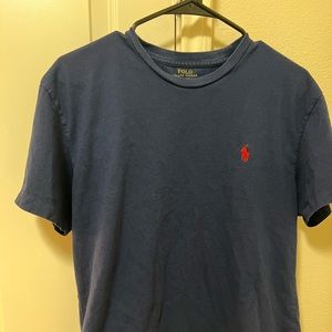 Navy polo t shirt medium
